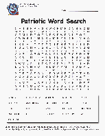 Click to download and print patriotic wordsearch