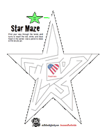 Click to download and print star maze