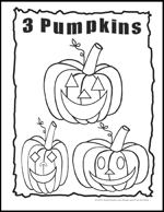 Click image to download and print halloween pumpkin page