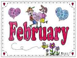 February coloring page to print