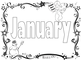 Click image to print January coloring page