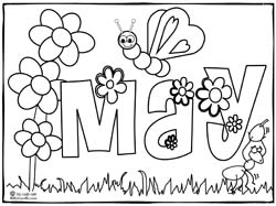 click to download and print May coloring page