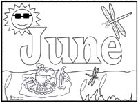 Click image to print June coloring page