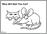 Click to download Cat and Mouse coloring page