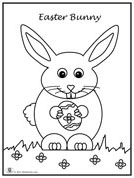 Click image to download and print bunny coloring page