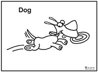 Click to download Skip the Dog coloring page